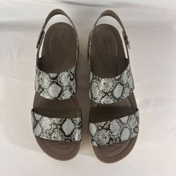 Crocs LiteRide Brooklyn SNAKE Platform Sandal Womens Size 11 - Picture 2 of 11
